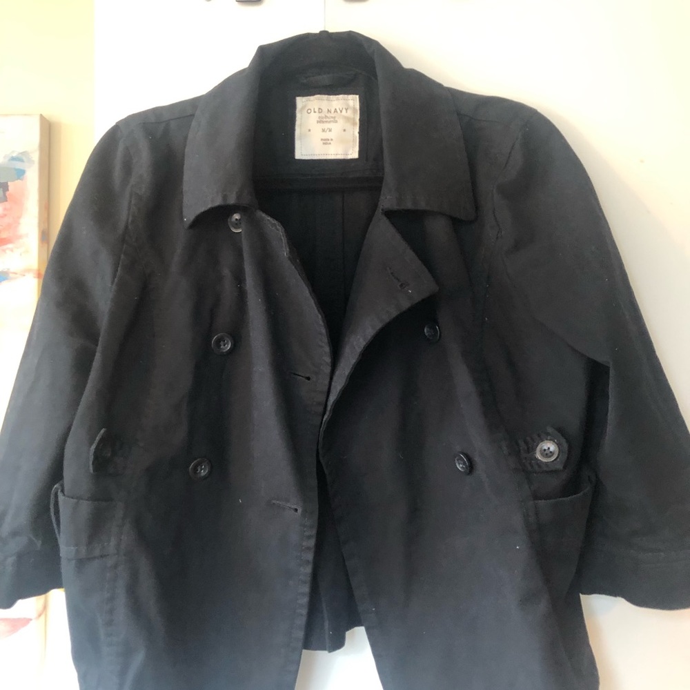 Cotton Cropped Jacket - Picture 2 of 3